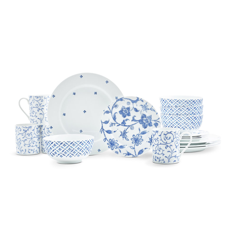 Spode Home Blue Indigo 16 Piece Dinnerware Set, Service for 4 & Reviews